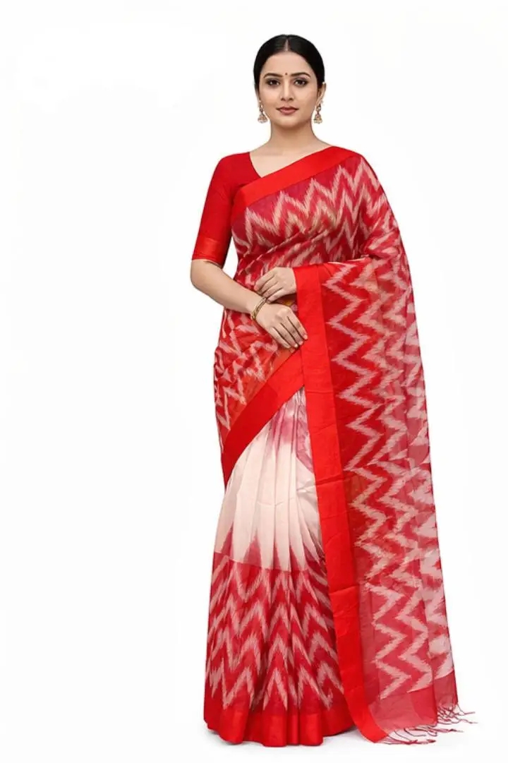 হাফ সিল্ক কটকি শাড়ি